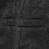 Riolio Men's Elegant Vintage Tank Top Men's Vintage Steampunk Jacquard Waistcoat Gothic Victorian Gentleman Vest