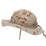 Riolio  New outdoor tactical Benny hat military fan round-brimmed  Velcro camouflage hat sunshade breathable  camping bucket hat