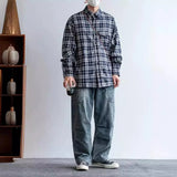 Riolio  Spring and Autumn New Solid Color American High Street Straight Leg Workwear Jeans Men's Casual Loose Sports High-Quality Pants