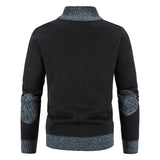 Riolio Autumn Spring Sweater Men's Cardigan Zip Up Turtleneck Jacket Y2K Sweatshirt Winter Hombre Cold Coat Knitted Jumper Sweatercoat