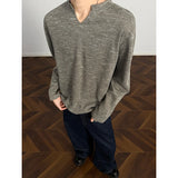 Riolio  Autumn Long Sleeved T-shirt Men Fashion Tie Dye T-shirt Men Streetwear Hip-hop Loose V-neck T Shirt Mens Top Large Size 5XL