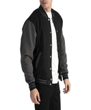 Riolio New Arrival Fashion Fleece Casual Baseball Uniform Cotton Spliced Regular Rib Sleeve Brand Clothing Bomber Jacket Men