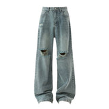 Riolio  Ripped Jeans Men 2025 Autumn New Baggy Distressed Denim Pants Loose Drop Street Style Fall Fashion High Quality