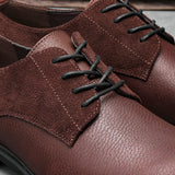 Riolio  Genuine Leather Men Derby Shoes Thick Sole Men Casual shoes Men Leather Shoes