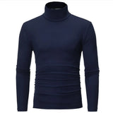 Riolio Man Thermal Turtleneck Casual Sleepwear Shirt S-2XL Sleeve Long Slim Coat 5colors Basic Sweater Bottom Winter