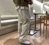 Riolio Korean Style High-end Straight-leg Casual Pants Men's Spring Summer Loose Trousers American 2025 New Trendy Wide-leg Pants Chic