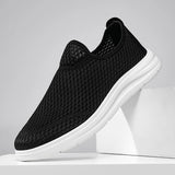 Riolio  New Summer Men Mesh Shoes Breathable Loafer Lightweight Handmade Casual Shoes Outdoor Men's Sneakers Walking Shoe Driving Shoes