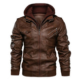 Riolio New Men's Leather Jackets Autumn Casual Motorcycle PU Jacket Biker Leather Coats Brand Clothing EU Size