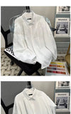 Riolio Korean High-end Long-sleeved Shirt Men's Solid Color High-end Droop Top Spring and Autumn Loose Handsome Shirt Chic Streetwear