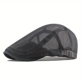 Riolio Outdoor Sun Hats Breathable Mesh Newsboy Cap Beret Men's Casual Hat Berets Spring Summer Autumn Flat Gorras