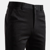 Riolio Summer Spring Male Casual Pants Business Suit Pants Khaki Classic Men's Dress Pants Flexible Office Clothes