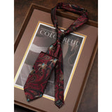 Riolio  New Year Horse Neckties Adult Animal Flower Red Neck Ties Luxury Casual Polyester 8cm Tie Wedding Suit Accessories
