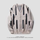 Riolio Japanese Couple Retro Loose Cardigan Knitwear Men's Coat Spring and Autum Trendy Brand Casual Knitwear for Men