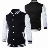 Riolio Fashion Slim Fit Baseball Men's Coat Personalized Casual Sports Male Jacket  New Printed Stand Up Collar Cardigan Outwear