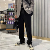 Riolio Korean Sle Men's Wide Leg Suit Pants Loose Casual Straight Leg Long Trousers Versatile Autumn Spring Faion Brand