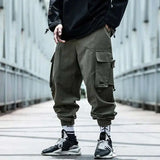 Riolio  China-Chic Fashion Safari Style Overalls Men's Tide Autumn Winter New Dark Hip Hop Fashion Legged Niche Cargo Pants