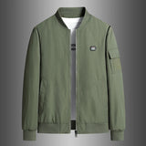 Riolio Men's Jacket Outdoors New Spring Autumn Baseball Jacket Cotton Thickened Warm Men's Jacket Casual Trendy Jacket Quality Blazer