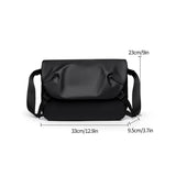 Riolio  Minimalist Black Men's Shoulder Bag Male High Quality Waterproof Briefcase Crossbody Bag Business Style Messenger Bags for Men