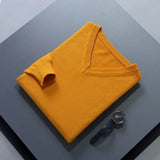 Riolio  Men Cashmere Sweater Autumn Winter Soft Warm Jersey Jumper  Pull Homme Hiver Pullover V-Neck Knitted Sweaters