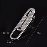 Riolio  Fashion Tie Clip For Men Novelty Personalized Necktie Bars For Shirts Tie Clip Glasses Feather Beard Key Collar Clip Silver Bars