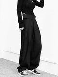 Riolio  Wide Leg Men's Suit Pants Spring Autumn Thin Loose Magic Tape Drape Long Trousers Casual Youth Trend  Color