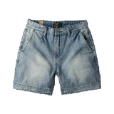 Riolio  Men's Casual Pure Cotton Shorts Summer Thin Five-Point Pants Loose Fit Sport Style No Stretch Comfortable Workwear Shorts