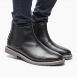 Riolio  Chelsea Boots Men Brand Comfortable Fashion Leather Boots