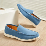 Riolio  Dress Shoes Pointed Suede Leather Shoes Men's Wedding Party Work Comfortable Loafers Lightweight Business Casual Shoes for Men