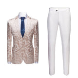 Riolio  New Hot Sale Of The Season Men's Korean Style Suit Two-Piece Set for Photo Studio Performances Fashionable Urban Casual Slim...
