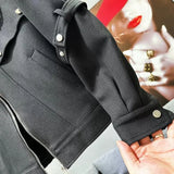 Riolio 2025 Autumn Metal Strap Design Jacket Korean Streetwear Men's Loose Handsome High Street High-end Versatile Workwear Jacket
