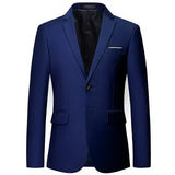 Riolio Mens Stylish Colorful Slim Fit Casual Blazer Jacket Green Purple Black Yellow Wedding Prom Formal Suit Coats For Men
