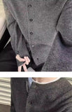 Riolio New American Style Men Cardigan Luxury Knitted Button-down Solid Color Long Sleeve Sweater Jacket Casual High Quality Knitwear