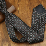 Riolio  New Trendy Mens Brown Green Navy Neckties 8cm Luxury Dots Floral Neck Ties Adult College Student Animal Printed Tie Cravat