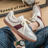 Riolio  Shoes men Trend Casual Sneakers Comfortable Lace Up Flats Tennis Shoe Breathable Walking Jogging Shoe