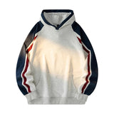 Riolio  New American Retro Men's Hooded Sweatshirt Casual Harajuku Navy Patchwork Long Sleeve Pullover Autumn High Quality Hoodies M-3XL