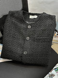 Riolio Casual Loose Long Sve Jaet Men's Sle Vintage Hong Kong Spring Autumn American Loose Casual Match All Retro Fraance Wind