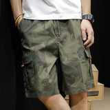 Riolio  Camouflage Work Shorts Men Casual Men's Five-point Mid-pants