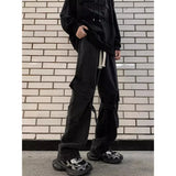 Riolio  Men's Jeans Multi-Pocket Loose Straight-Leg Wide-Leg Spring Autumn New Arrival Long Pants