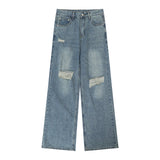 Riolio  Ripped Jeans Men 2025 Autumn New Baggy Distressed Denim Pants Loose Drop Street Style Fall Fashion High Quality