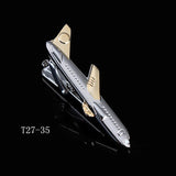 Riolio  Fashion Tie Clip For Men Novelty Personalized Necktie Bars For Shirts Tie Clip Glasses Feather Beard Key Collar Clip Silver Bars