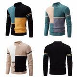 Riolio 5 Styles Autumn and Winter New Men's Warm Sweater Knitted with Sheep Fleece Sweaters Fashion Pullover