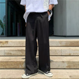 Riolio  New Japanese Retro Male Suit Pants Light Luxury Straight Draped Button-down Business Casual Pants Premium Slim Elegant Trousers