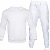 Riolio Men's Two-Piece Set O-Neck 2 Pieces Sets Tracksuit Hooded Sweatshirt +Drawstring Pants Male Sport Hoodies Running Sportswear