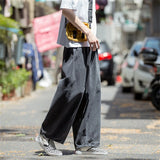 Riolio Men Jeans Wide Leg Denim Cargo jean pants Loose Straight Baggy Men's Jeans hip hop Streetwear Skateboard Neutral denim Trousers