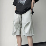 Riolio  Ice Silk Men Summer Thin American Windproof Workwear Charge Five-point Pants
