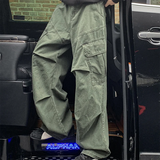 Riolio  Y2K Big Pocket Men's Cargo Pants Japanese New Harajuku Loose Straight Wide Leg Trousers Baggy Pants Man Hip Hop Sweatpants