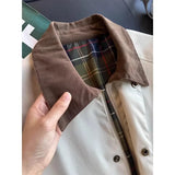 Riolio  Retro Japanese Style Barn Coat Men's Loose Casual Short Hunt Jacket Breathable Moisture Wicking Resistant to Deformation
