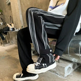 Riolio  Autumn Winter Elegant Casual Pants for Men American Street Style Fashion Loose Fit Straight Leg Men Clothing
