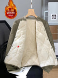 Riolio Men's Thiened Fce Lined Stand Collar Cotton Jaet Inner Wear ort Coat Warm School orm ential Youth Faion