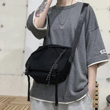 Riolio  Crossbody men's tide ins Japanese cross-bag students Korean leisure tooling postman small bag shoulder bag